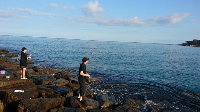 海の日のキス釣り